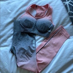 GYMSHARK sports bra and leggings